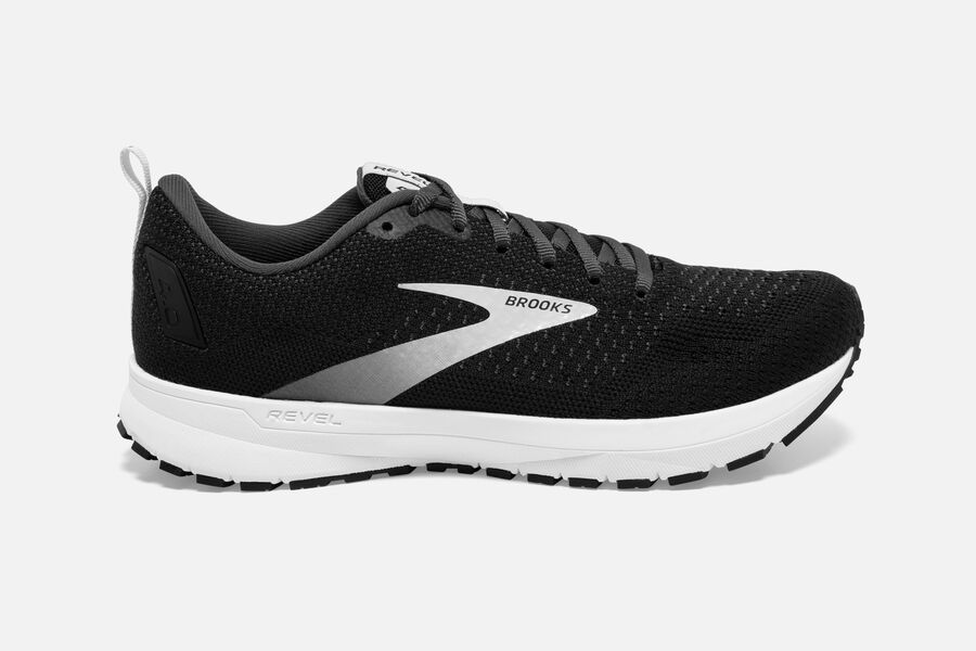 Brooks Damen Revel 4 Laufschuhe Schwarz/Silber Sale 063-983205